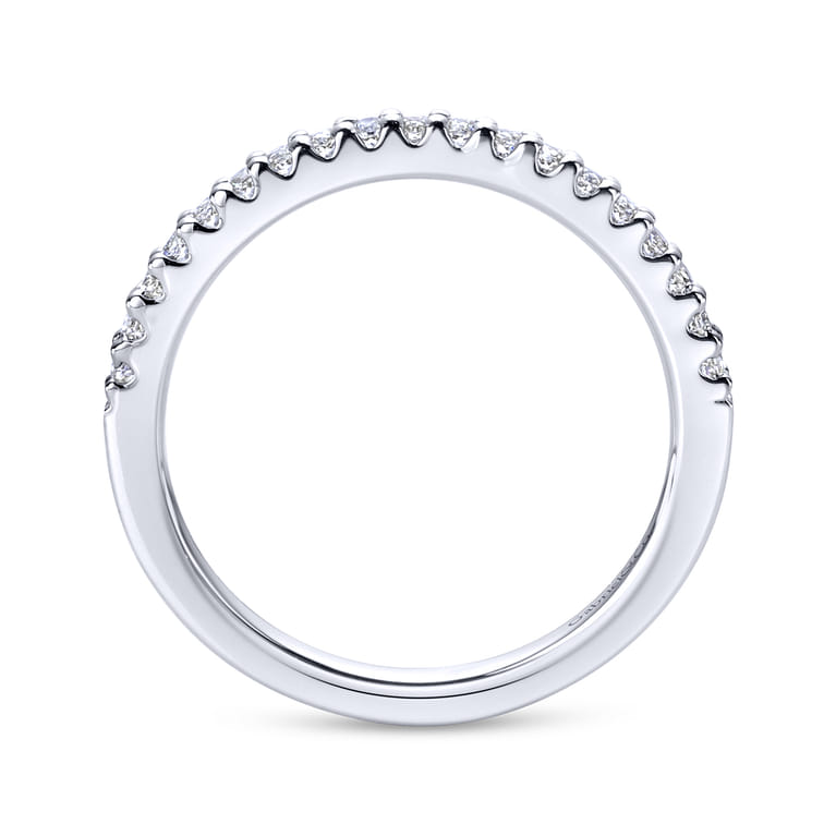 14K White Gold  Matching Wedding Band - 0.19 ct - Shot 2