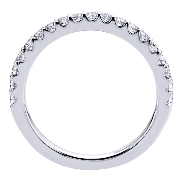 14K White Gold  Matching Wedding Band - 0.39 ct - Shot 2