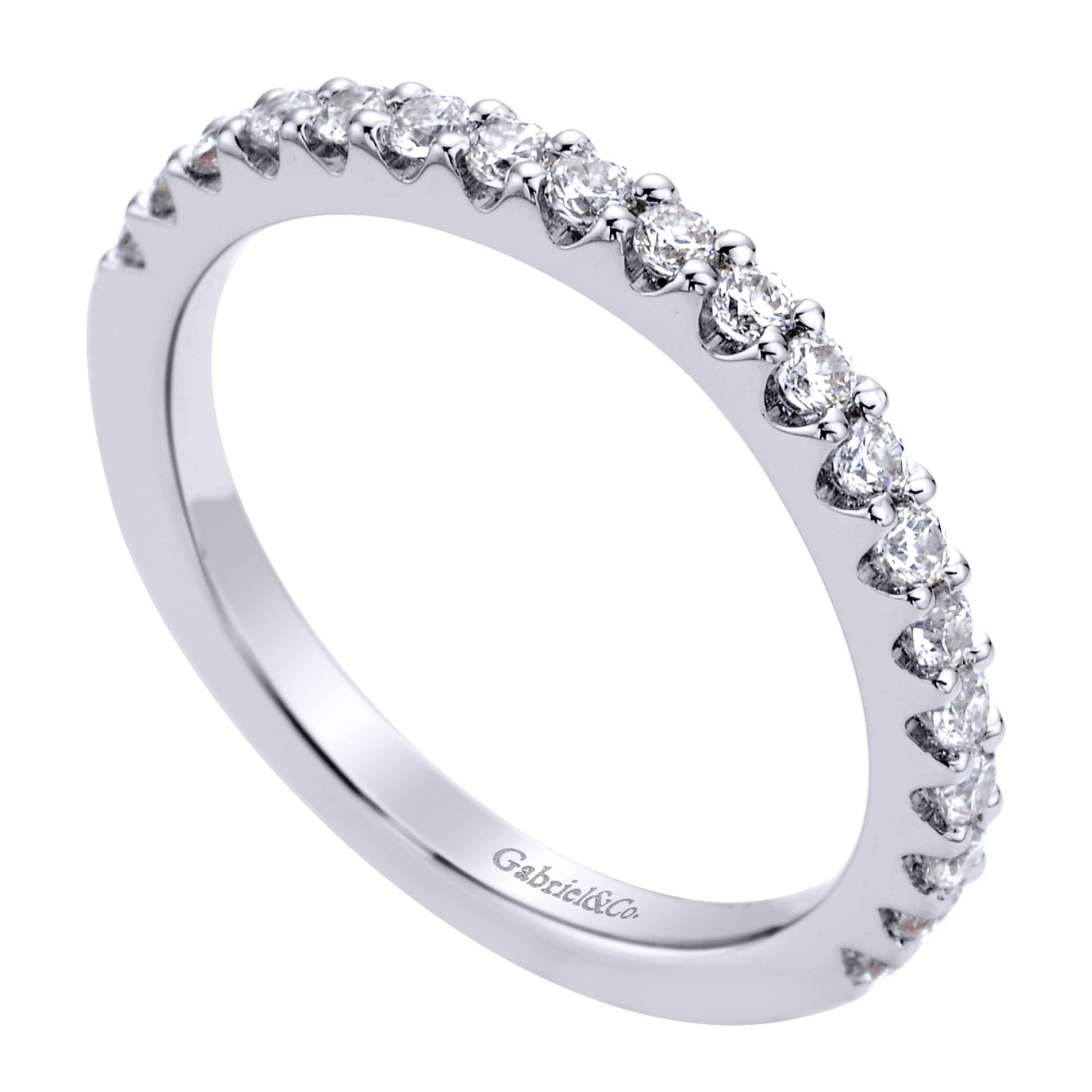 14K White Gold  Matching Wedding Band - 0.39 ct - Shot 3
