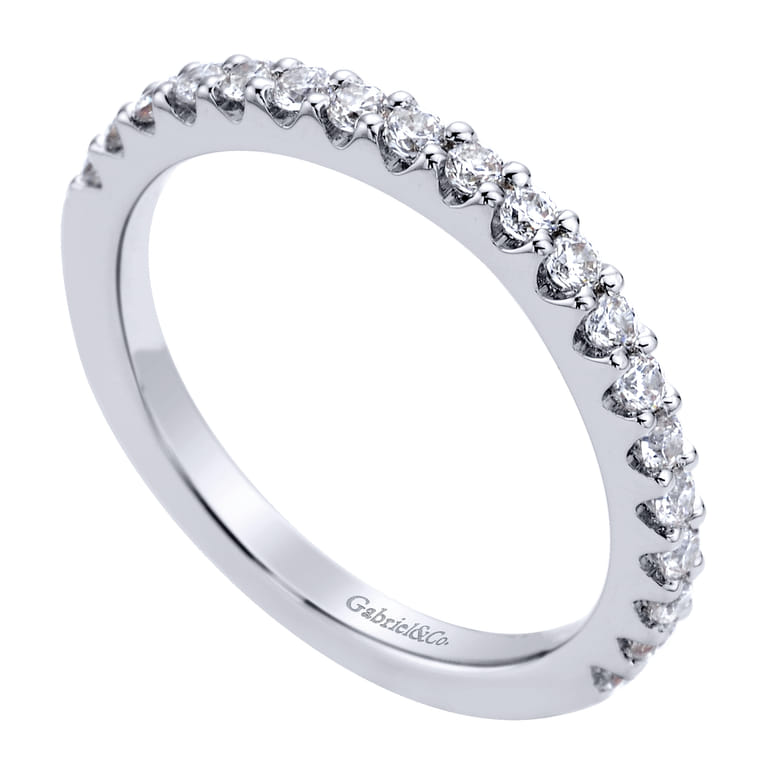 14K White Gold  Matching Wedding Band - 0.39 ct - Shot 3