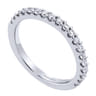 14K White Gold  Matching Wedding Band - 0.39 ct