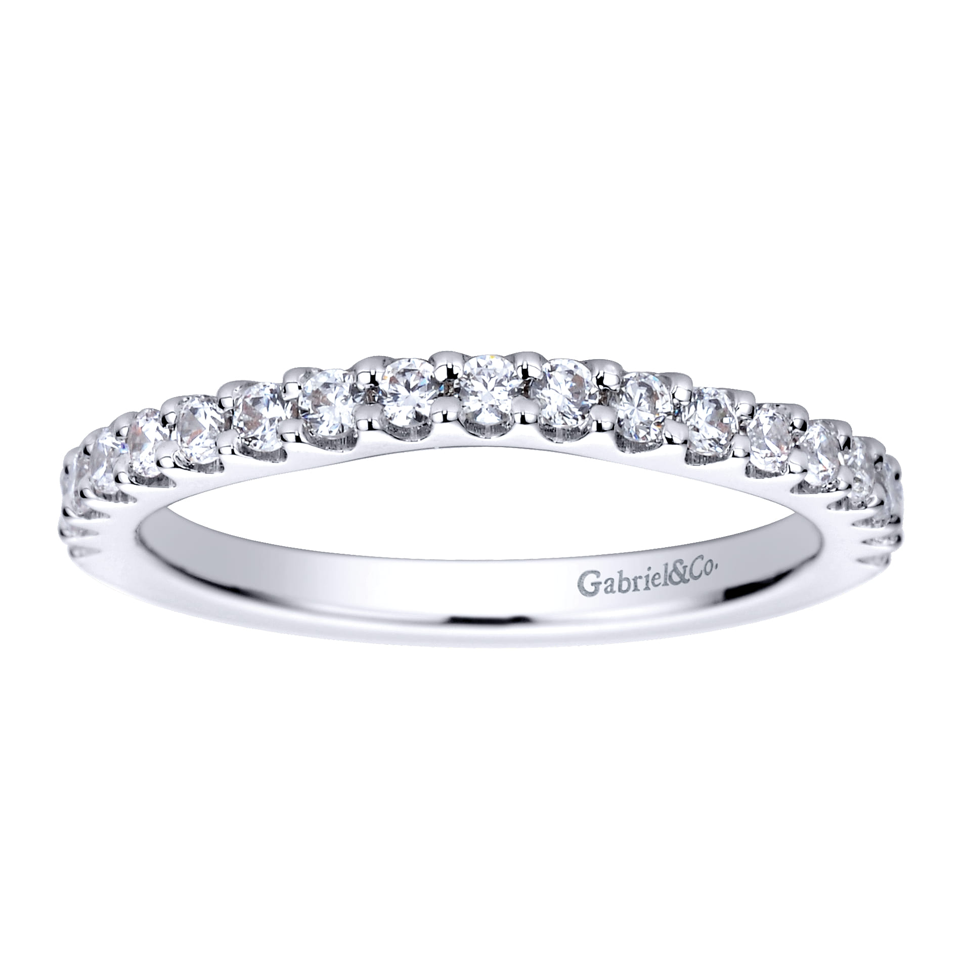 14K White Gold  Matching Wedding Band - 0.39 ct - Shot 5