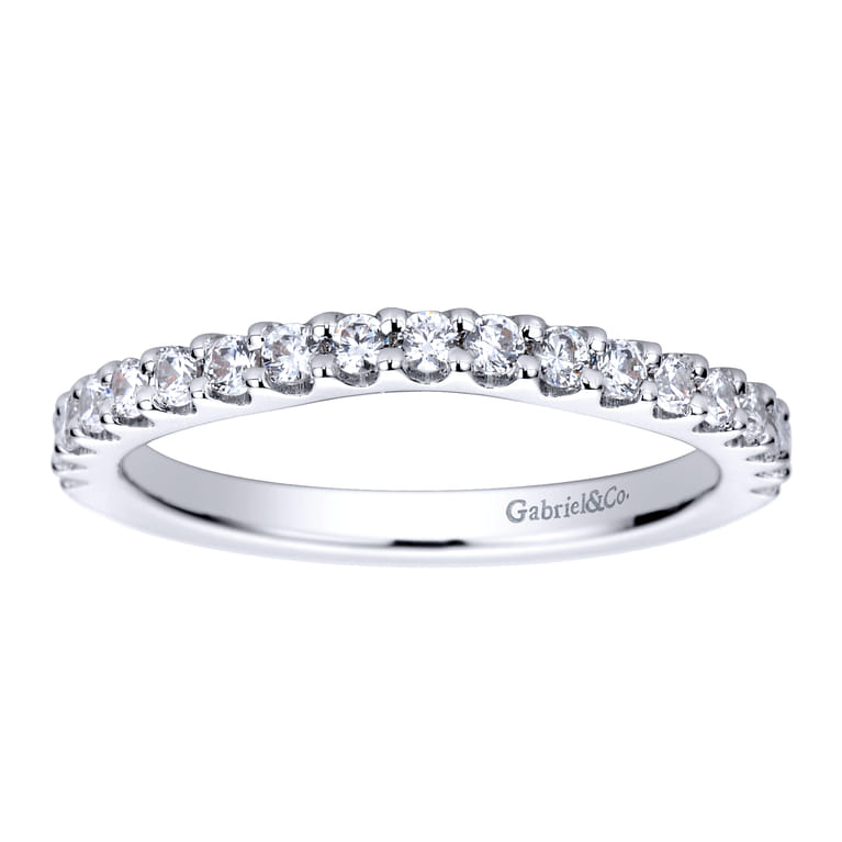 14K White Gold  Matching Wedding Band - 0.39 ct - Shot 5