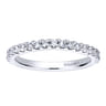 14K White Gold  Matching Wedding Band - 0.39 ct