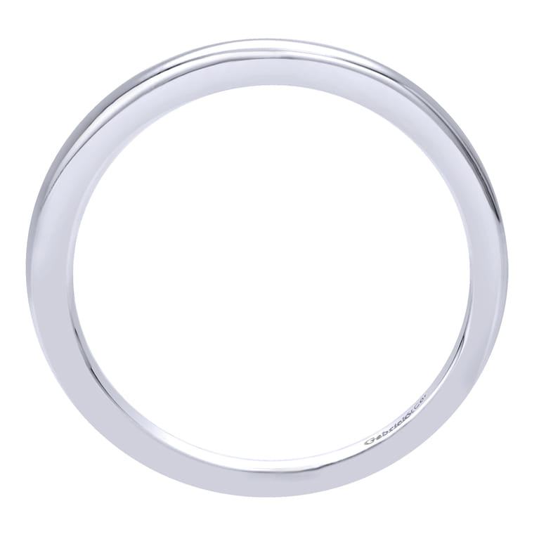 14K White Gold Matching Wedding Band - Shot 2