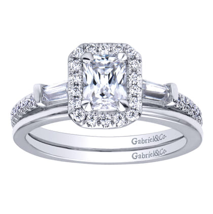 14K White Gold Matching Wedding Band