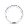 14K White Gold  Matching Wedding Band - 0.16 ct
