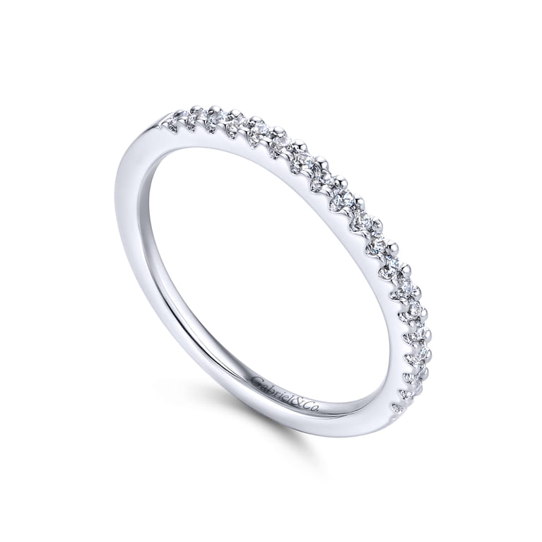 14K White Gold  Matching Wedding Band - 0.16 ct - Shot 3