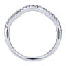 14K White Gold  Matching Wedding Band - 0.12 ct