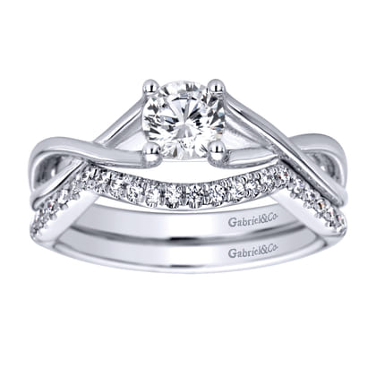 14K White Gold  Matching Wedding Band