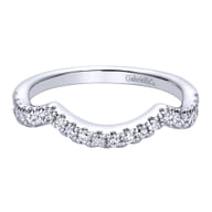14K White Gold  Matching Wedding Band