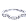 14K White Gold  Matching Wedding Band - 0.28 ct