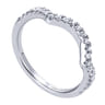 14K White Gold  Matching Wedding Band - 0.28 ct