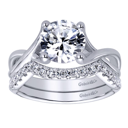 14K White Gold  Matching Wedding Band