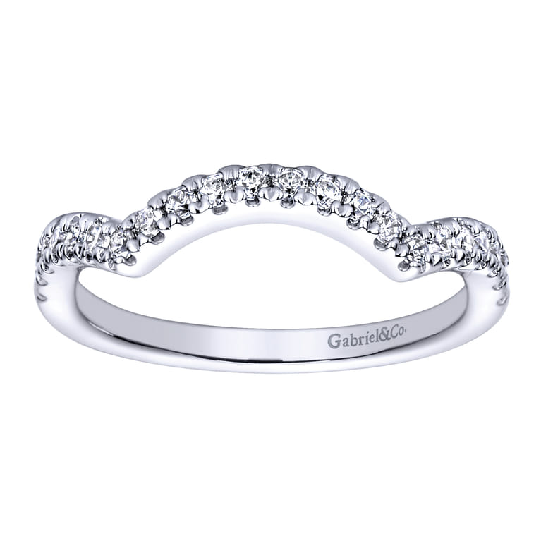 14K White Gold  Matching Wedding Band - 0.28 ct - Shot 5