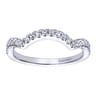 14K White Gold  Matching Wedding Band - 0.28 ct