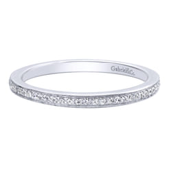 14K White Gold  Matching Wedding Band