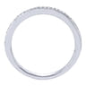 14K White Gold  Matching Wedding Band - 0.09 ct