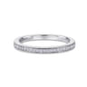 14K White Gold  Matching Wedding Band - 0.15 ct
