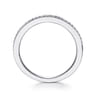 14K White Gold  Matching Wedding Band - 0.15 ct