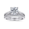 14K White Gold  Matching Wedding Band - 0.15 ct