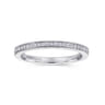 14K White Gold  Matching Wedding Band - 0.15 ct