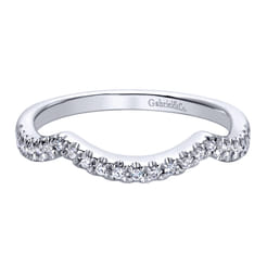14K White Gold  Matching Wedding Band