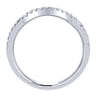 14K White Gold  Matching Wedding Band - 0.12 ct
