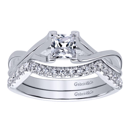 14K White Gold  Matching Wedding Band