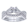 14K White Gold  Matching Wedding Band - 0.12 ct