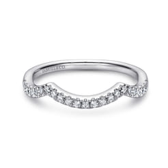 14K White Gold  Matching Wedding Band