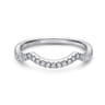 14K White Gold  Matching Wedding Band - 0.15 ct