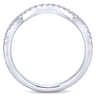 14K White Gold  Matching Wedding Band - 0.15 ct