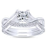 14K White Gold  Matching Wedding Band - 0.15 ct