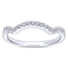 14K White Gold  Matching Wedding Band - 0.15 ct