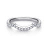 14K White Gold  Matching Wedding Band - 0.28 ct