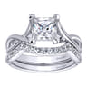14K White Gold  Matching Wedding Band - 0.28 ct