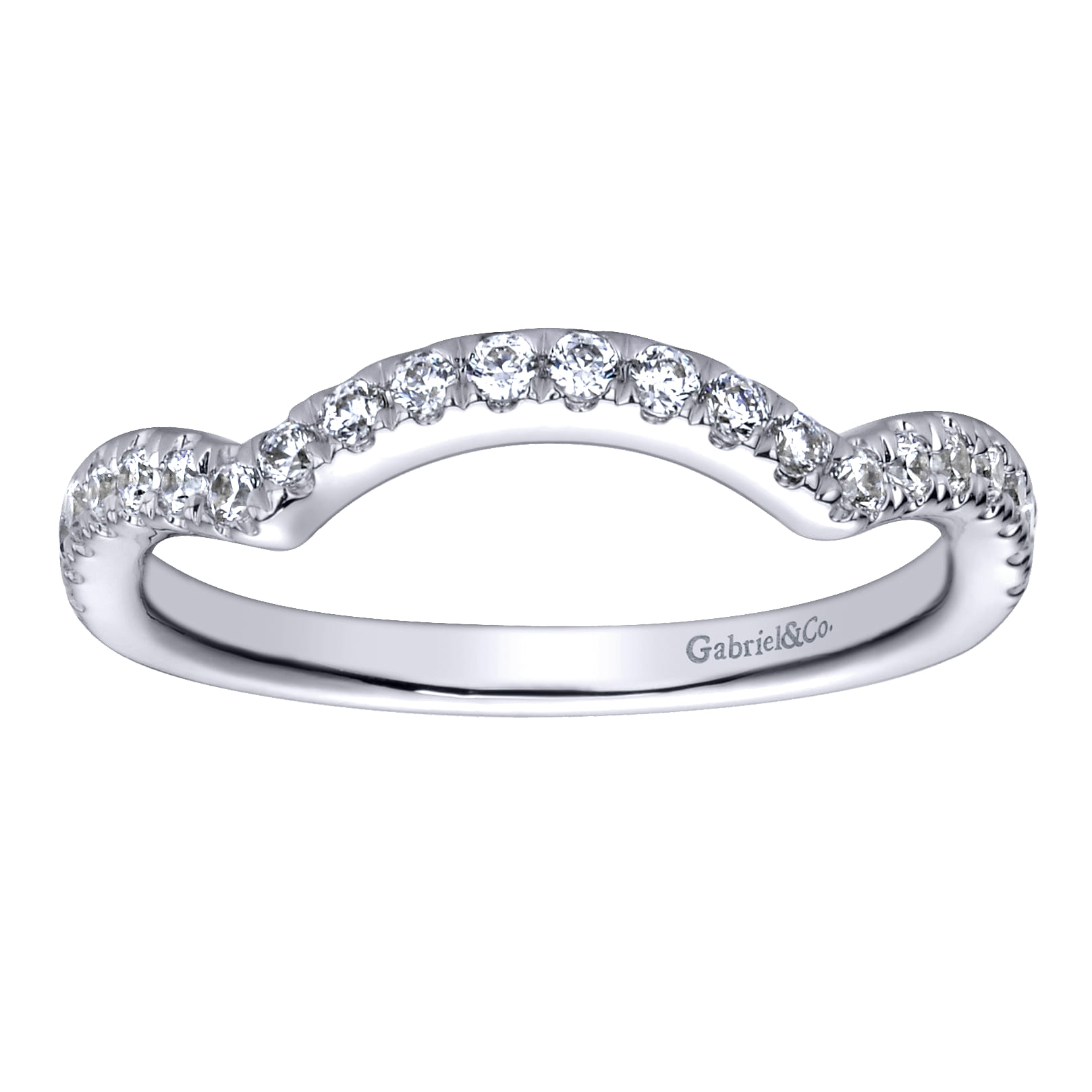 14K White Gold  Matching Wedding Band - 0.28 ct - Shot 5