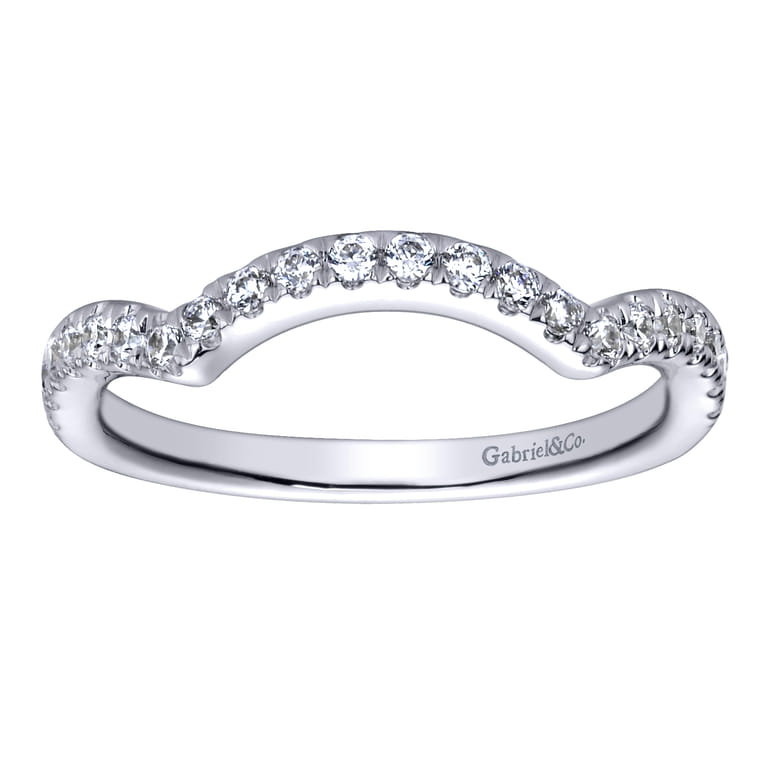14K White Gold  Matching Wedding Band - 0.28 ct - Shot 5