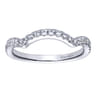 14K White Gold  Matching Wedding Band - 0.28 ct