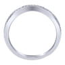 14K White Gold  Matching Wedding Band - 0.12 ct
