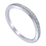 14K White Gold  Matching Wedding Band - 0.12 ct
