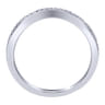 14K White Gold  Matching Wedding Band - 0.12 ct