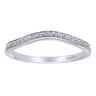 14K White Gold  Matching Wedding Band - 0.12 ct