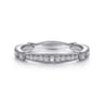 14K White Gold Matching Wedding Band - 0.27 ct
