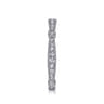 14K White Gold Matching Wedding Band - 0.27 ct