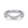 14K White Gold  Matching Wedding Band - 0.4 ct