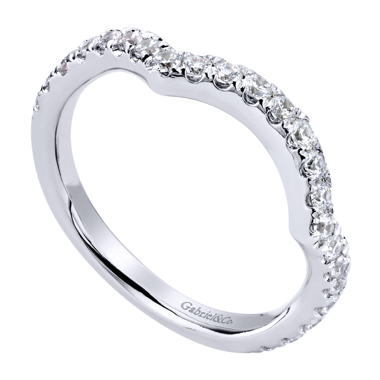 14K White Gold  Matching Wedding Band - 0.4 ct - Shot 3