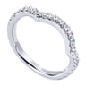 14K White Gold  Matching Wedding Band - 0.4 ct