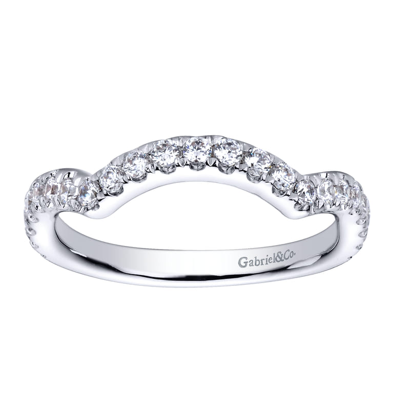 14K White Gold  Matching Wedding Band - 0.4 ct - Shot 5